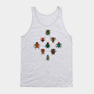 Beetle Pattern | Tropical Insects Pattern Tank Top